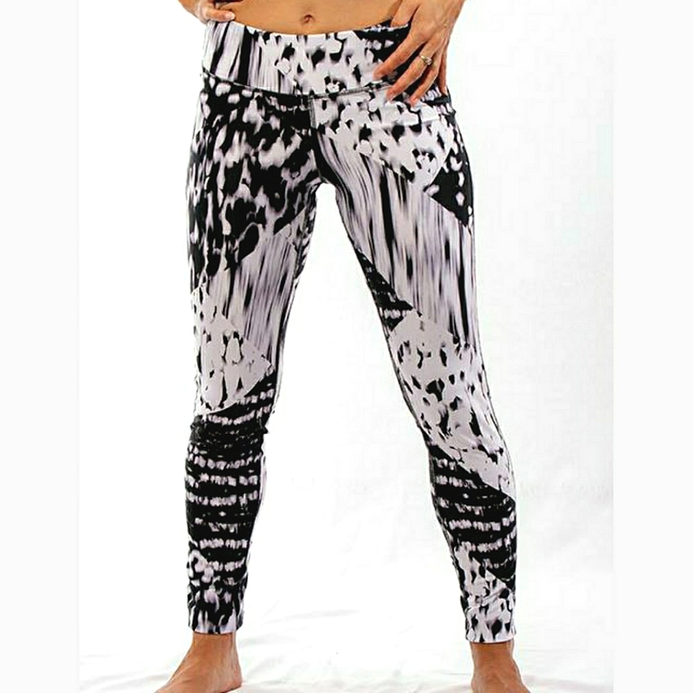 New MONO B Printed Yoga Active Leggings SZ S